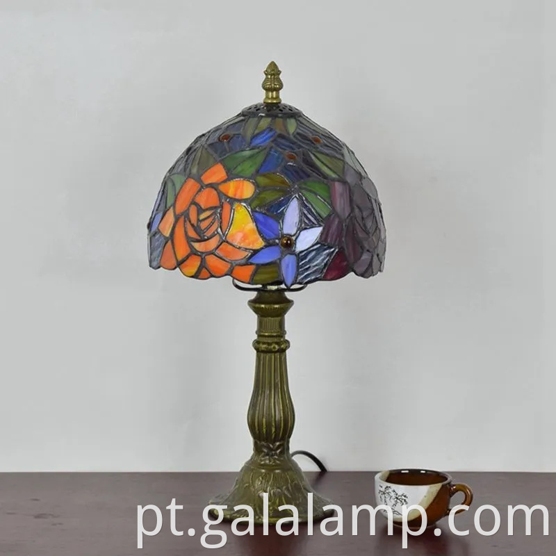 Lâmpada de mesa de vidro elegante para quarto e sala